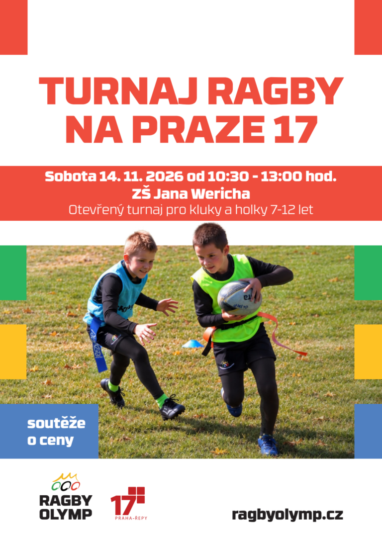 Plakát: Turnaj ragby na Praze 17