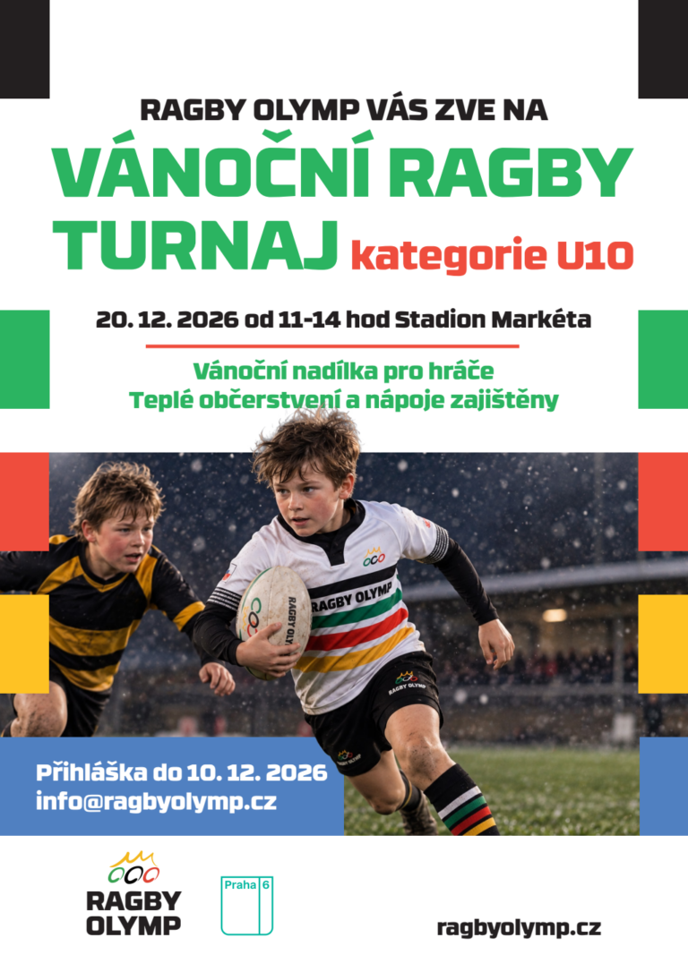 Plakát: Vánoční ragby turnaj U10