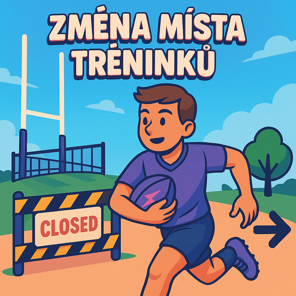ZMĚNA MÍSTA TRÉNINKŮ 12.5.-6.6.2025